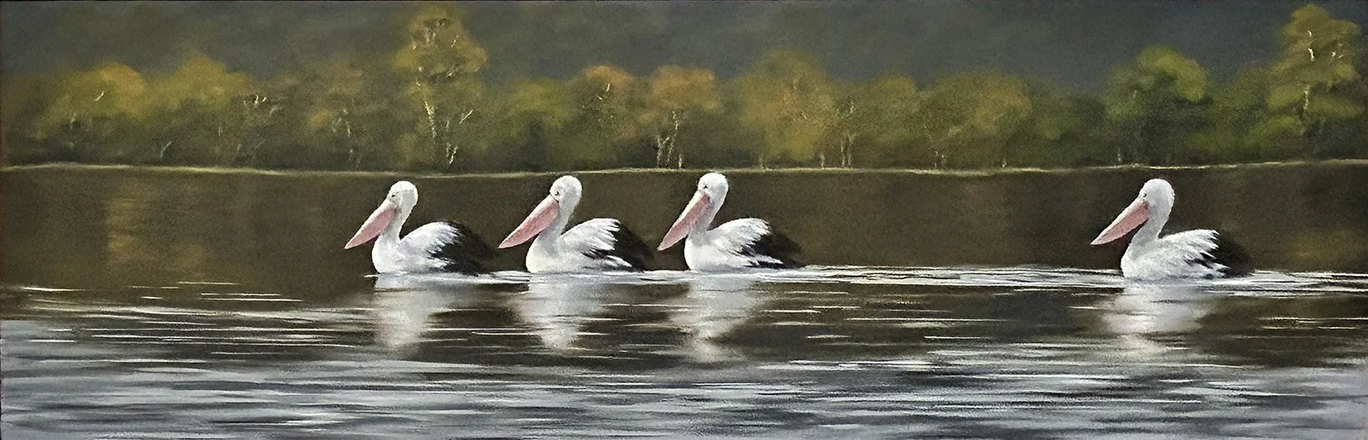 This cute oil wall art titled Wait For Me by Daylesford artist Pam Gleeson sold in 2025