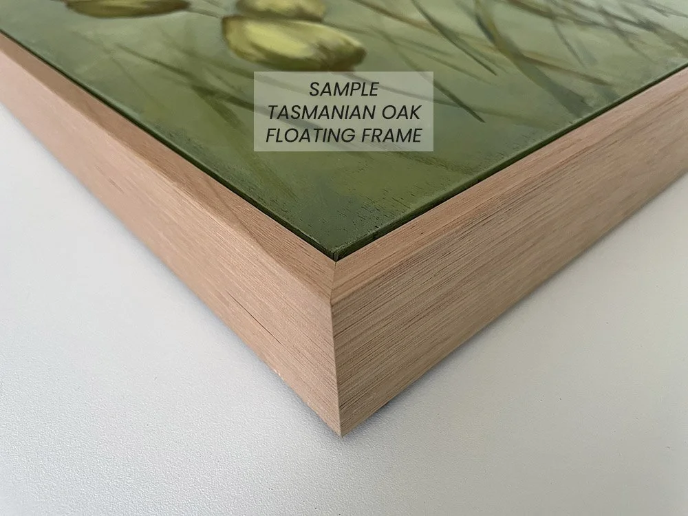 Sample Tas Oak floating frame