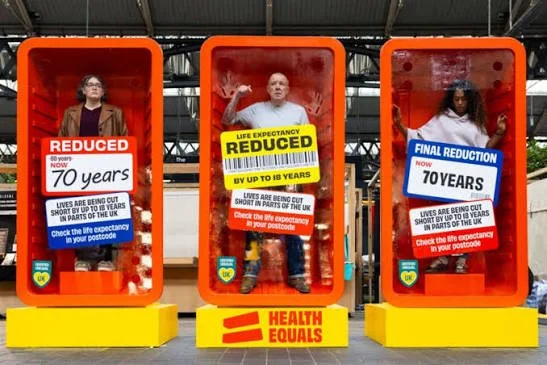 DELIGHTED: to support the Health Equals campaign, tackling health inequalities.
