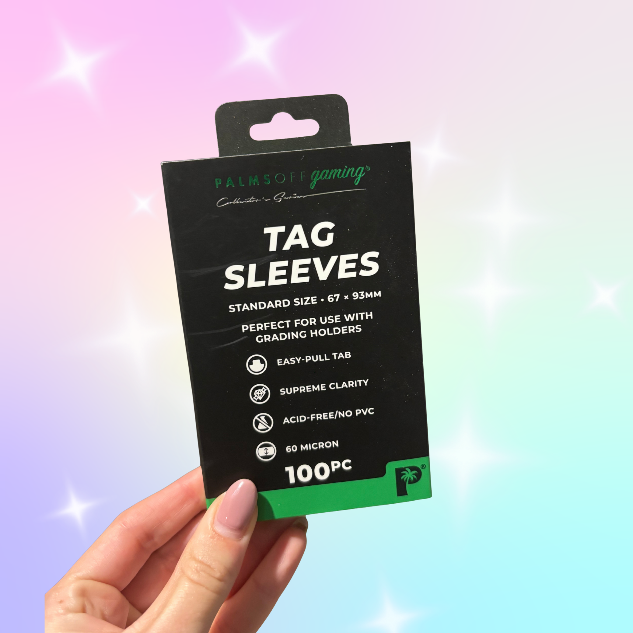 Tag Sleeves - Palms off Gaming 100pc