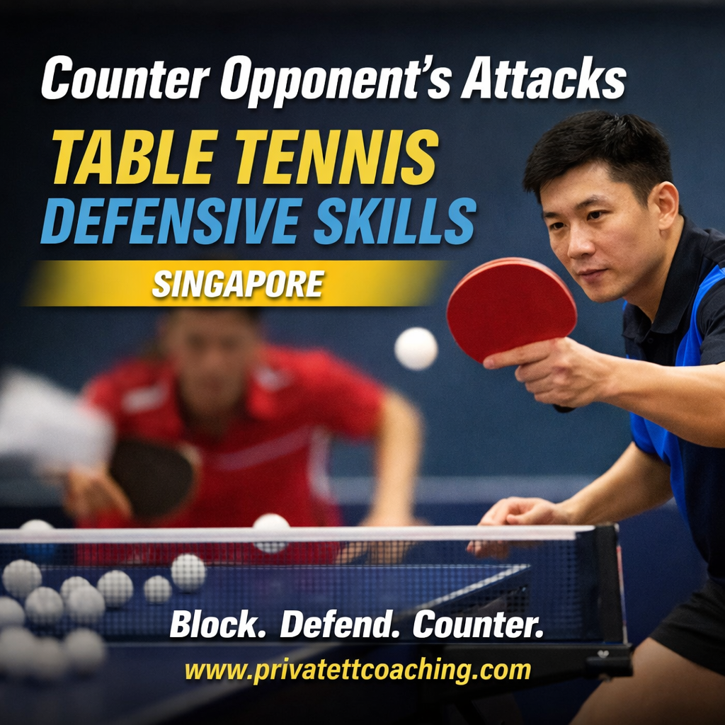 Counter Opponent’s Attacks: Table Tennis Defensive Skills Singapore