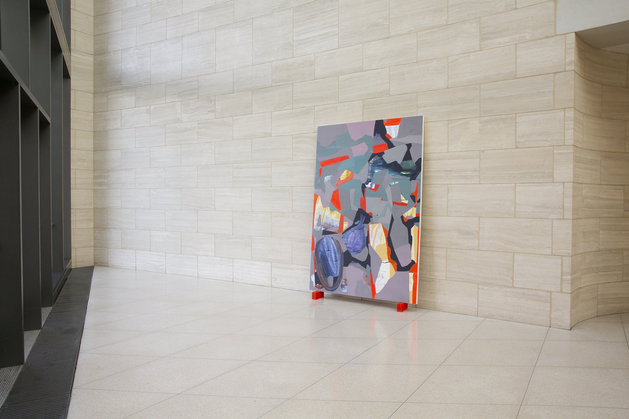 Urban Camouflage 2, Ink and Acrylics on Panel and Acrylics on Bricks, 210 x 160 cm, 2019, Photo Credit : Mido Lee, Stöhr©VG Bildkunst