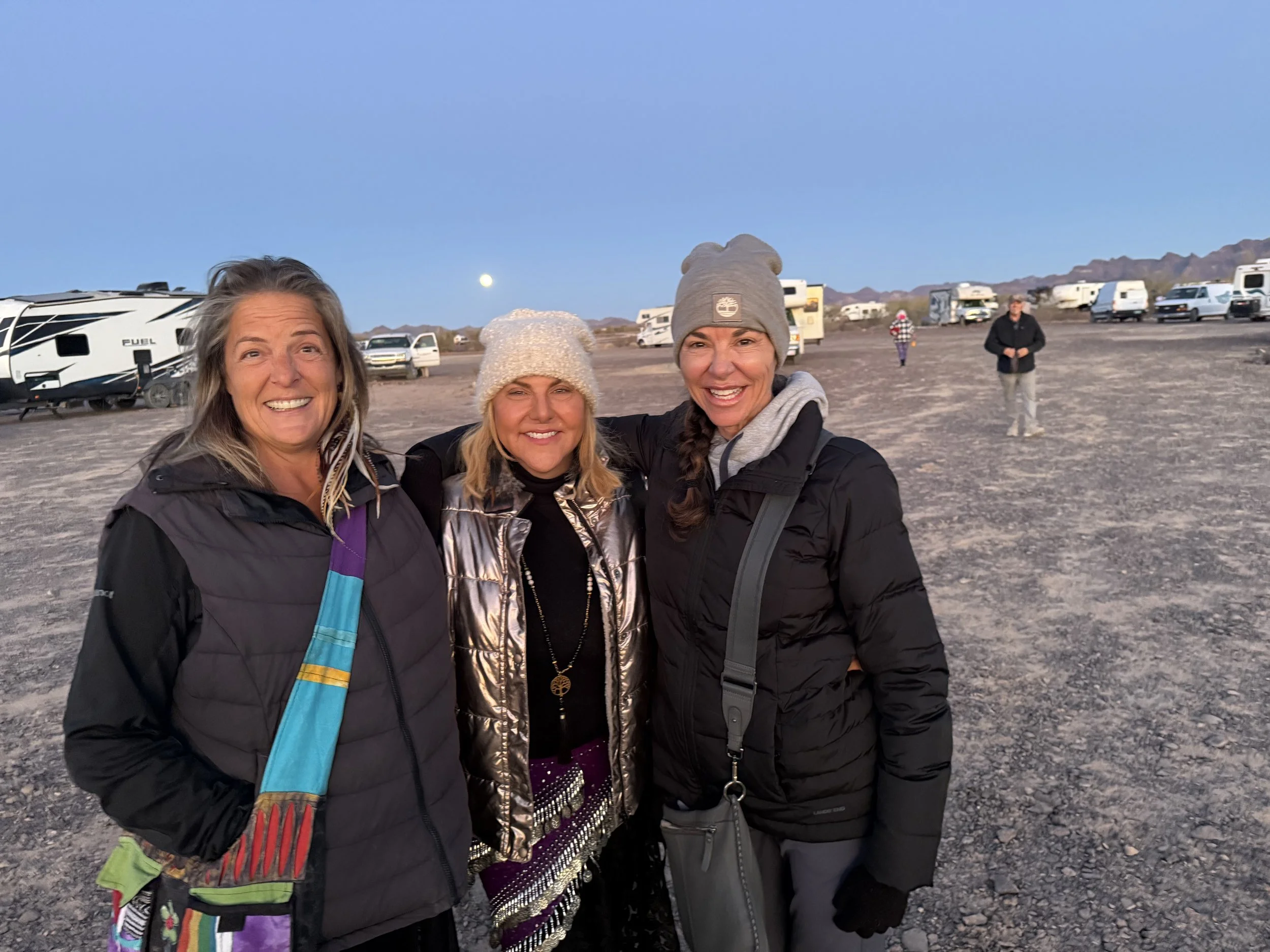 The 30 Journeys founder Trish Tassin with two contributors to the NOMADIC WOMEN anthology