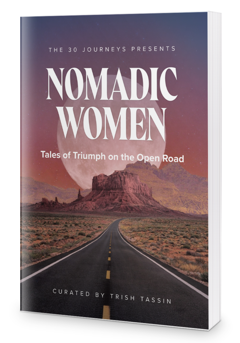 Nomadic Women: Tales of Triumph on the Open Road Anthology book cover 3d rendering