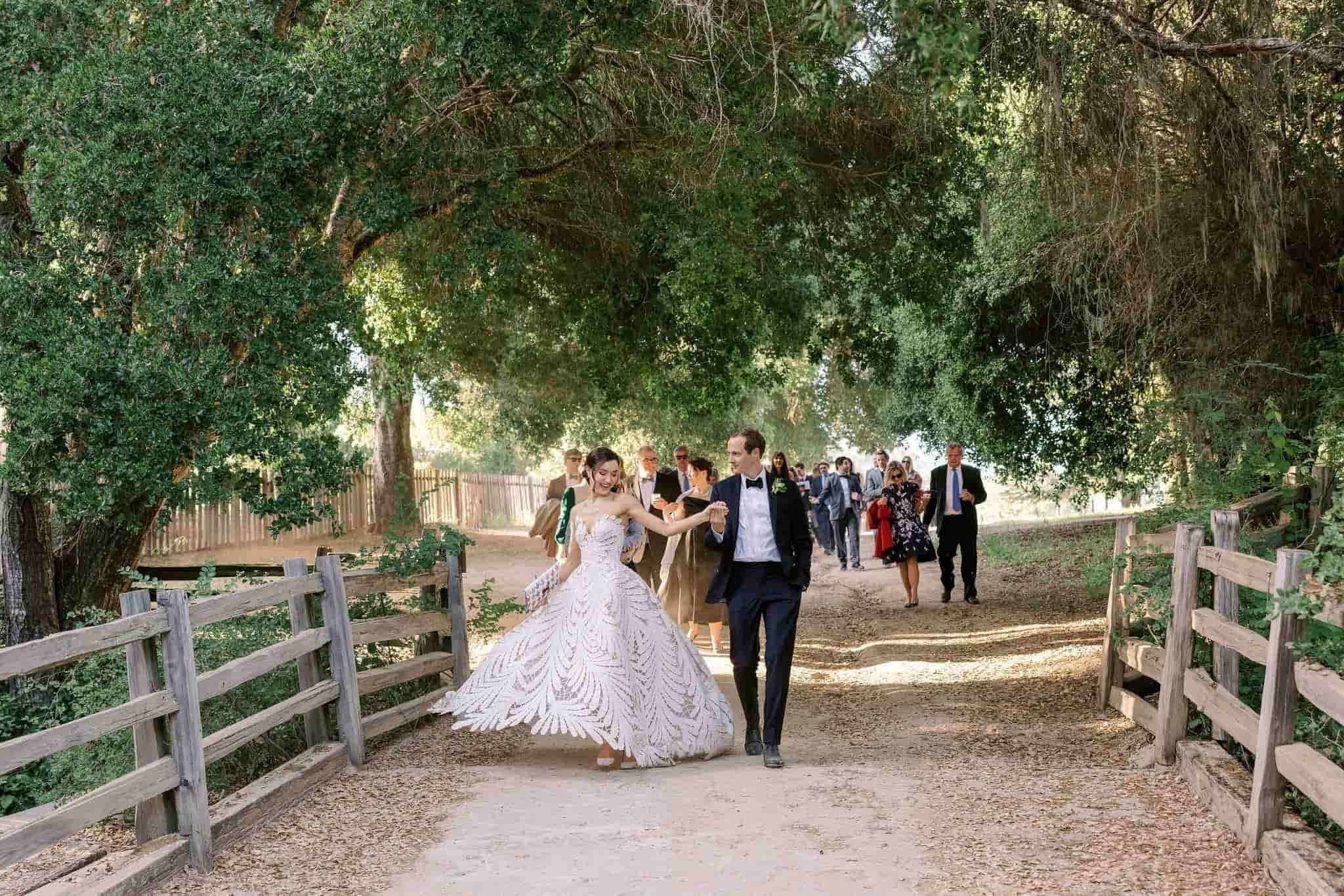 A recent Napa wedding - bride and groom starting their happily ever after