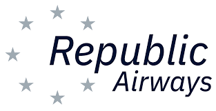 Replublic Airways logo with stars in a circle