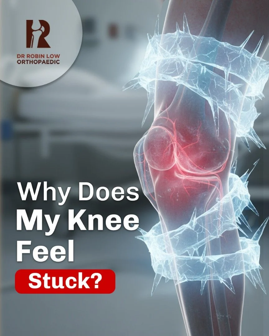 😣 Ever felt your knee suddenly get stuck or &ldquo;lock&rdquo;?
It might be more than just stiffness, it could be a meniscus tear!

With a bucket handle tear, the torn cartilage can fold and actually block your knee from moving ❌

⚠️ Don&rsquo;t ign