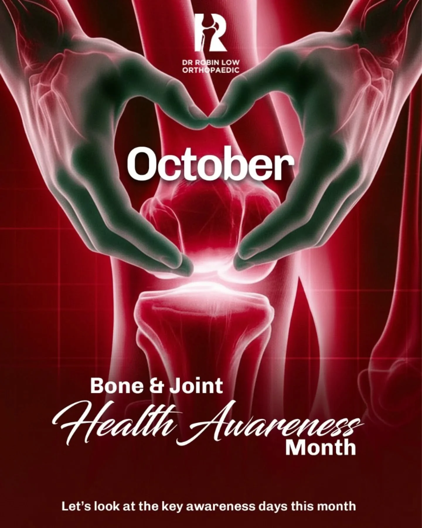 October is a special month for movement health 🦴✨

From arthritis to spine and trauma, this month reminds us how important it is to protect our bones and joints every day.

Strong bones. Healthy joints. Better living. 💪🏼 

#BoneAndJointHealth #Wor