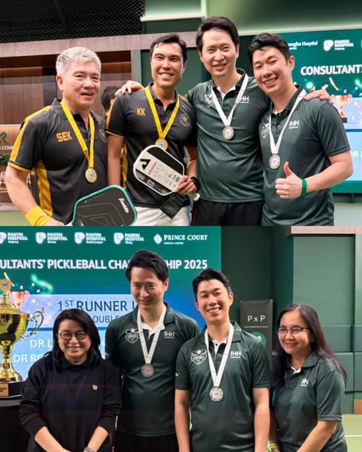 From clinic to court 💨

I had a great time competing in the IHH Consultants' Pickleball Championship 2025 and was happy to secure First Runner-up in the Men's Double. 😃✌️

Movement keeps us sharp, on and off the court 🔥 

#pickeballlife #activeliv