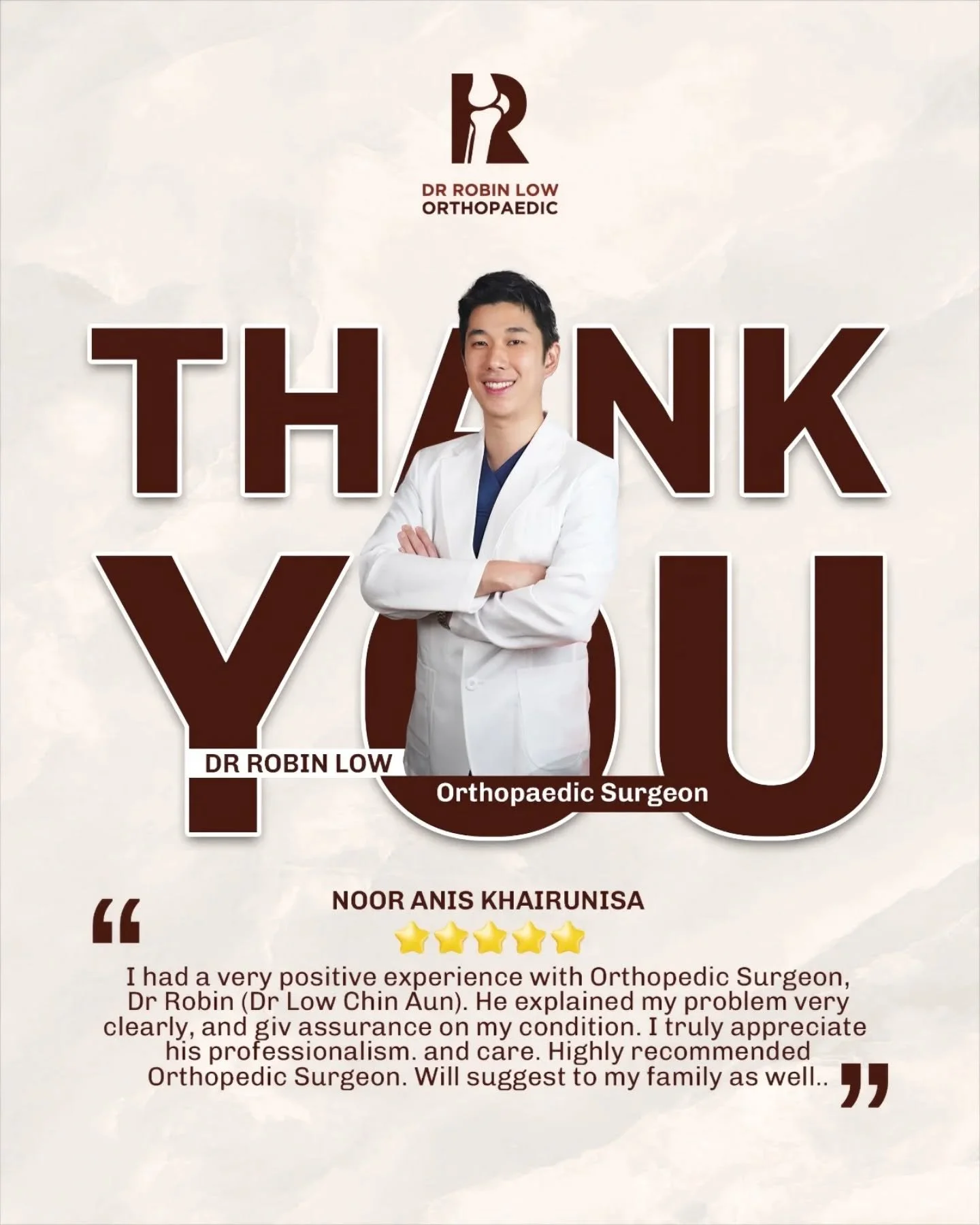 Moments like this remind me why I love what I do. Thank you for the trust and appreciation. 🙏✨

#DrRobinOrtho #OrthopaedicSurgeon #DiabeticWoundCare #PatientAppreciation #Blessed