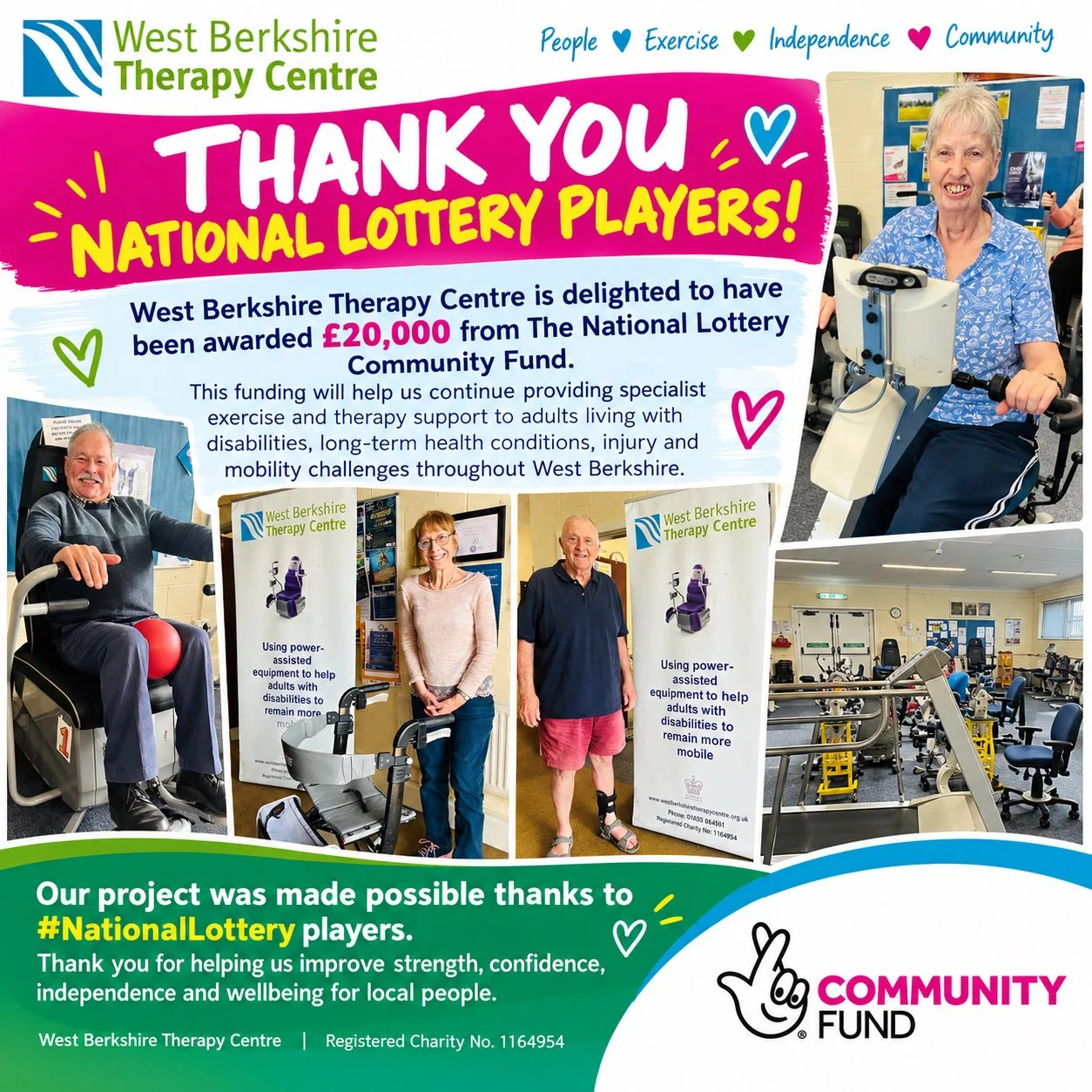 Thank you, National Lottery players!