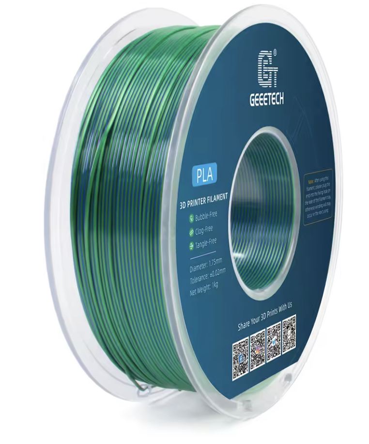 1KG Silk blue/green (dark)