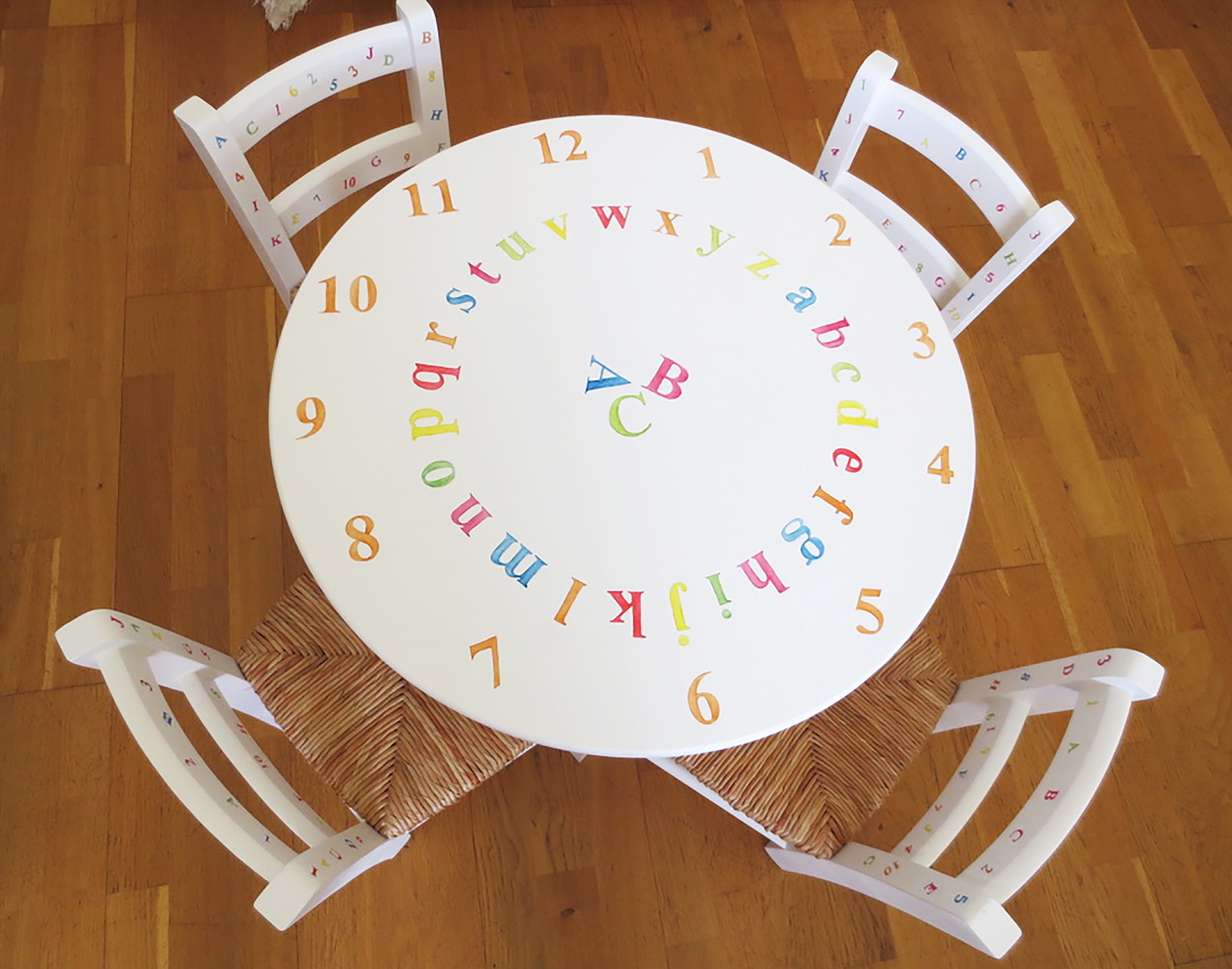 Hand-painted Children's Round Table