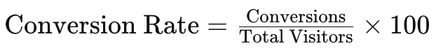 conversion rate formula