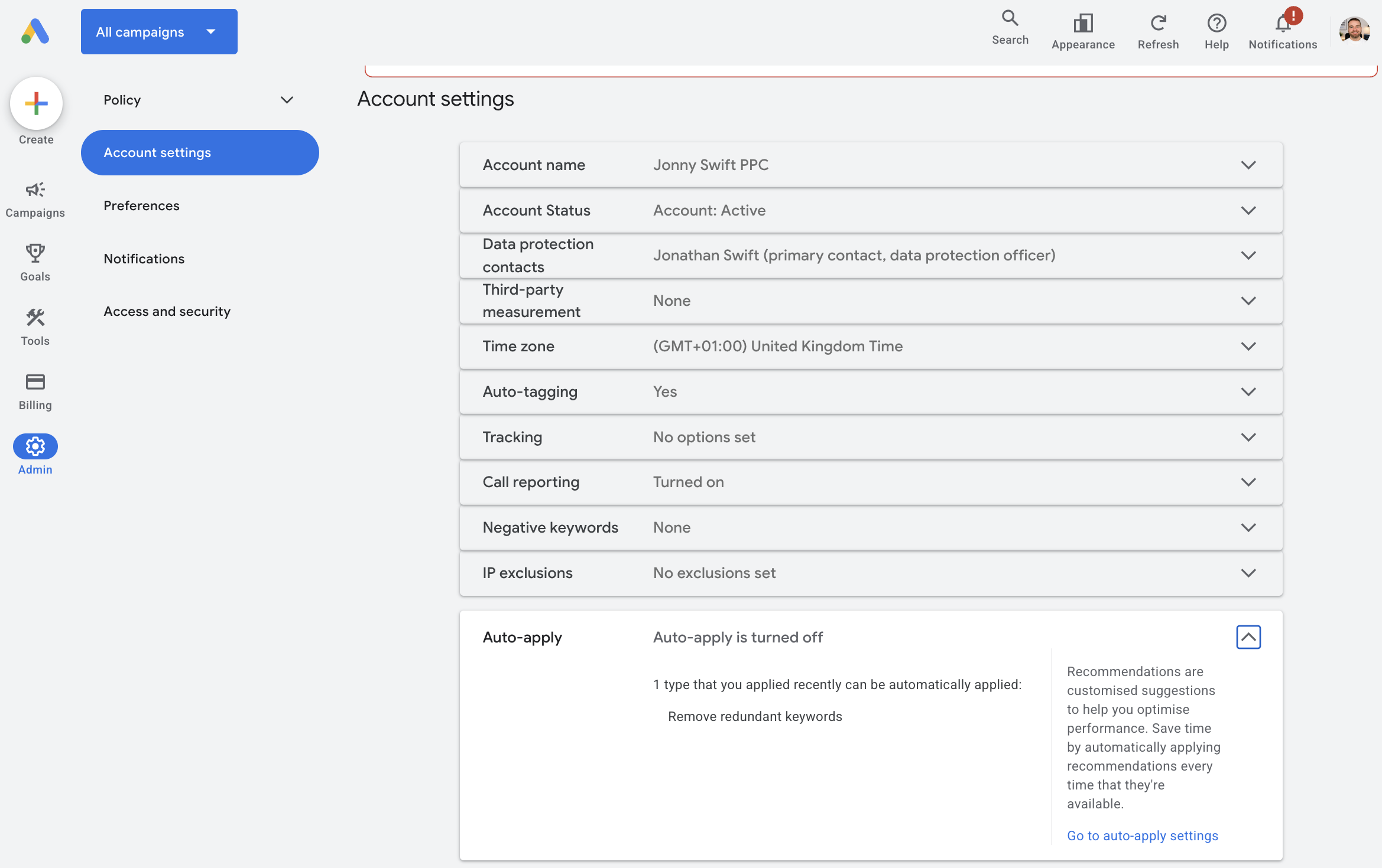 where to find auto apply on google ads.png