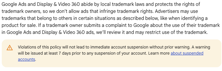 google ads trademark guidelines