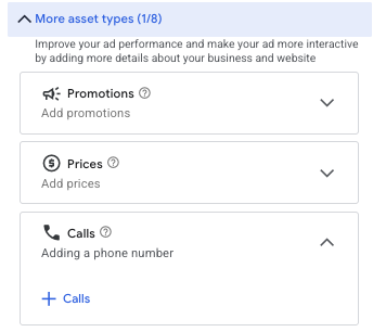 call extension whereabouts on google ads