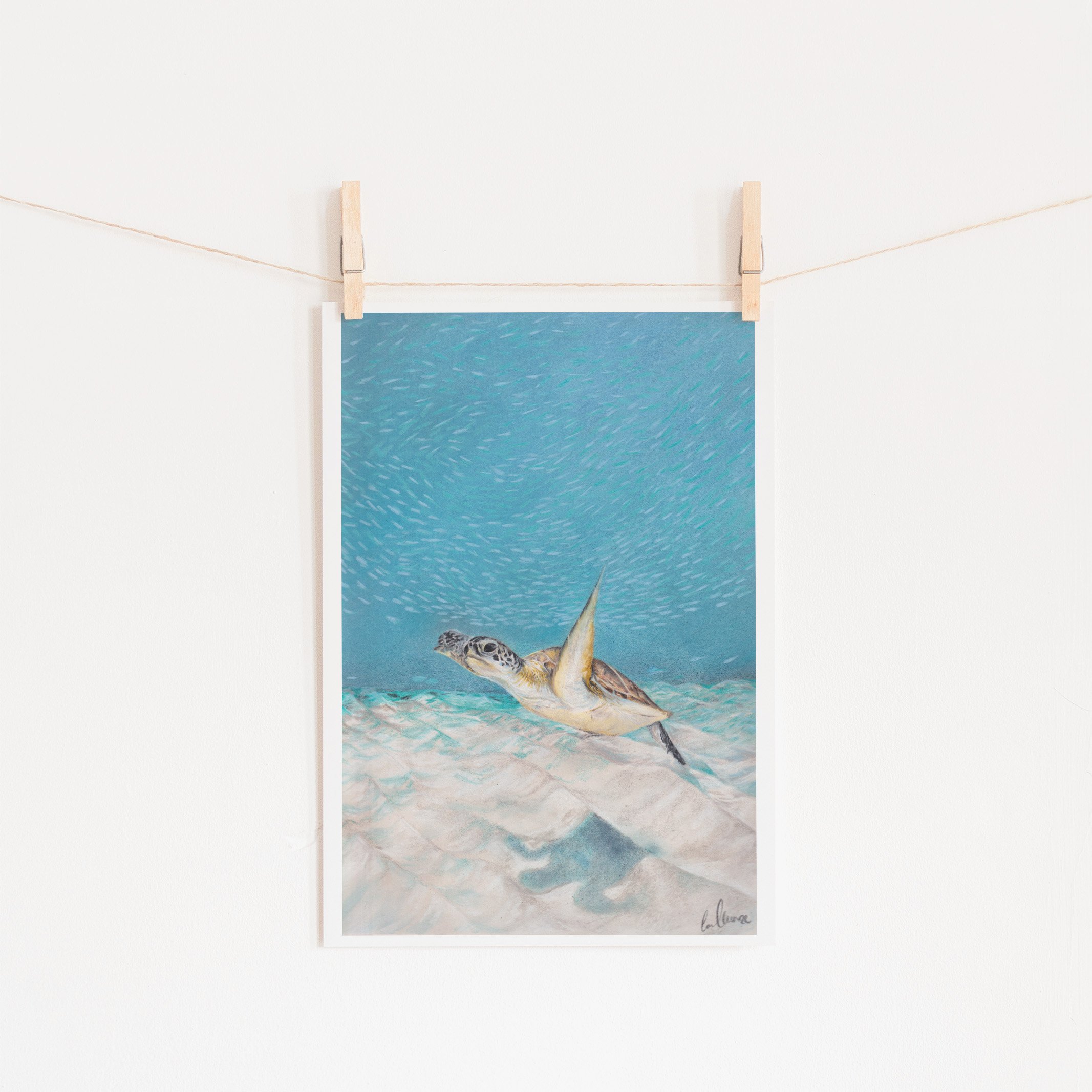 Swimming Free - Limited Edition Fine Art Giclée Print