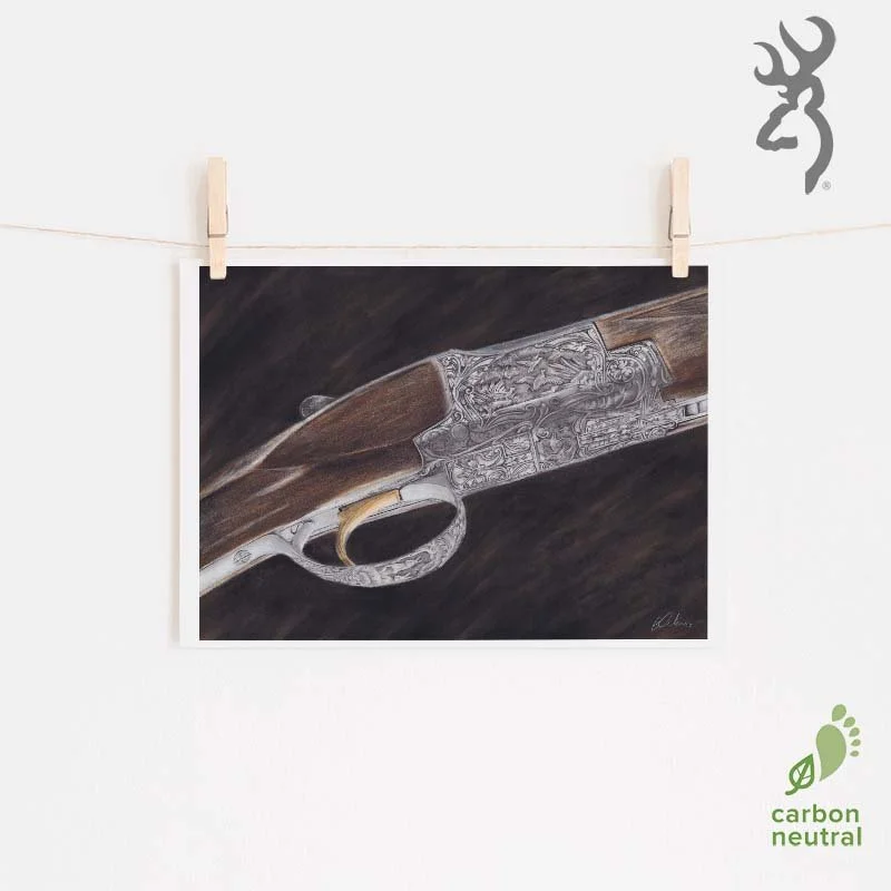 Browning Diana Shotgun – Limited Edition Fine Art Giclée Print