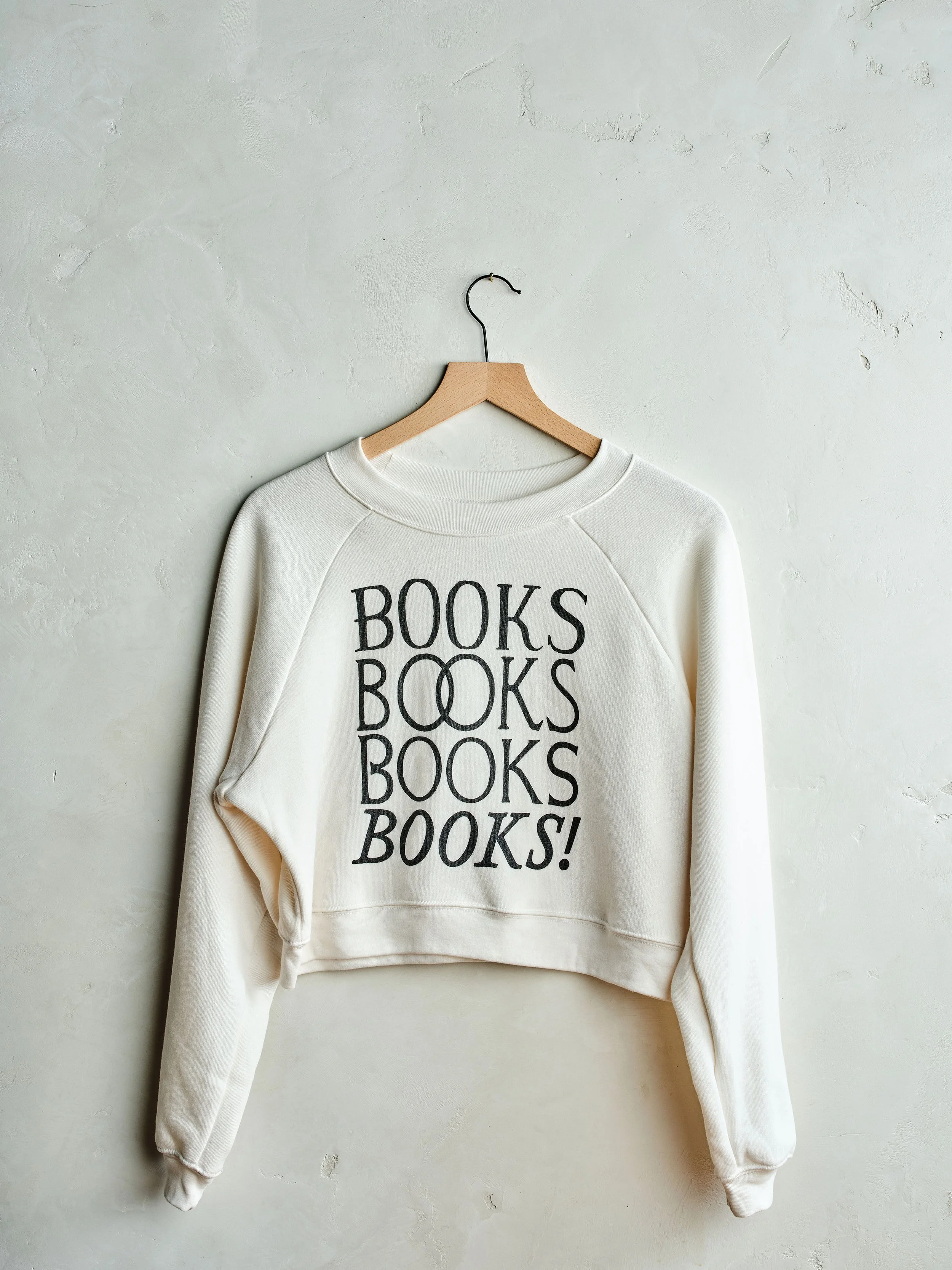 Cropped Sweatshirt (Books!)