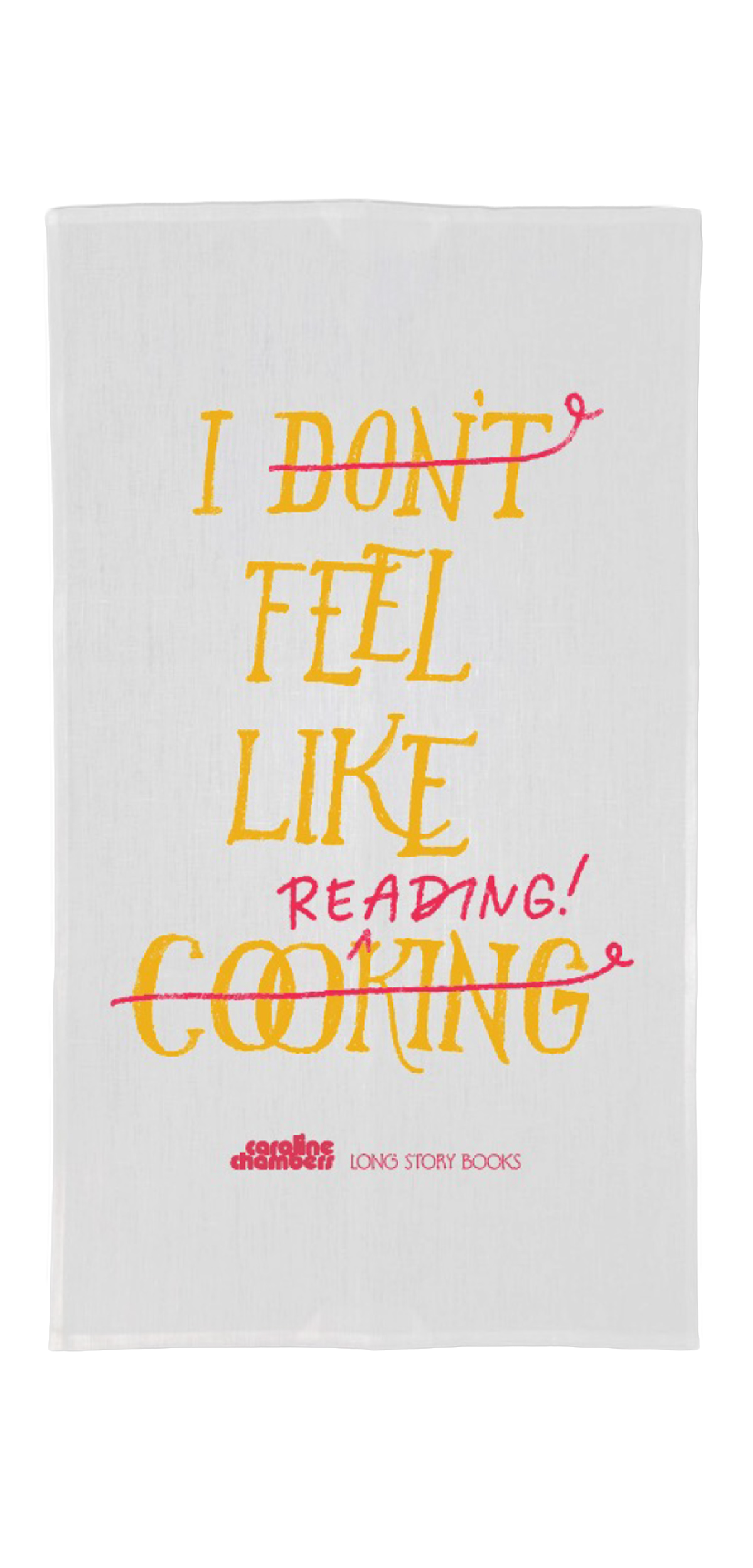 Caroline Chambers x Long Story Books Tea Towel