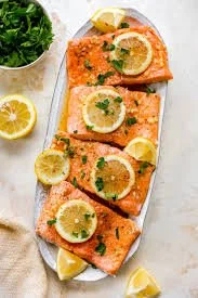 The Golden Glow Lemon Garlic Salmon