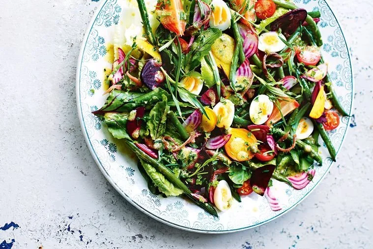 The Vibrant Beetroot Nicoise Salad 
