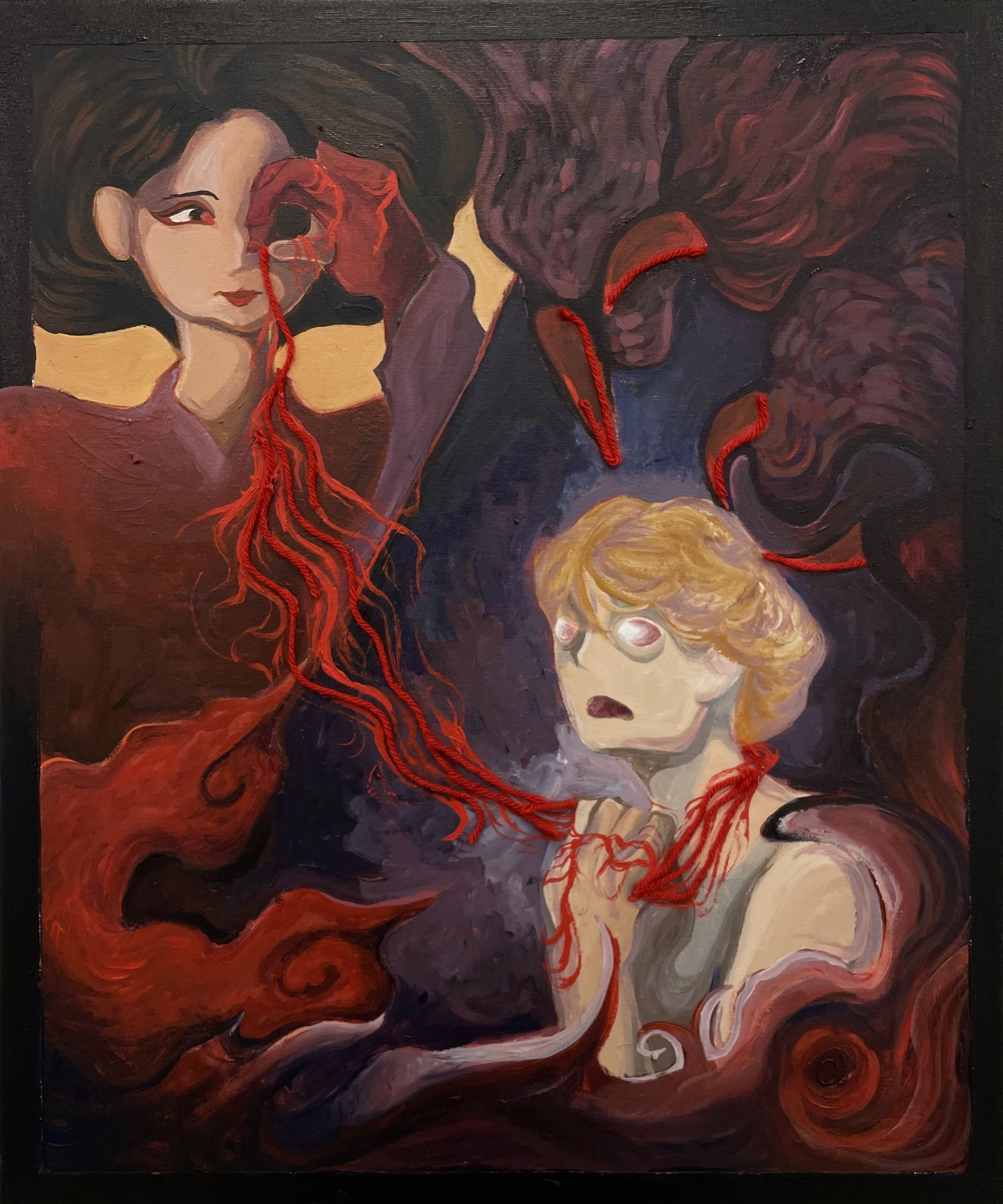 "A Witch's Curse"
20x24", acrylic on canvas