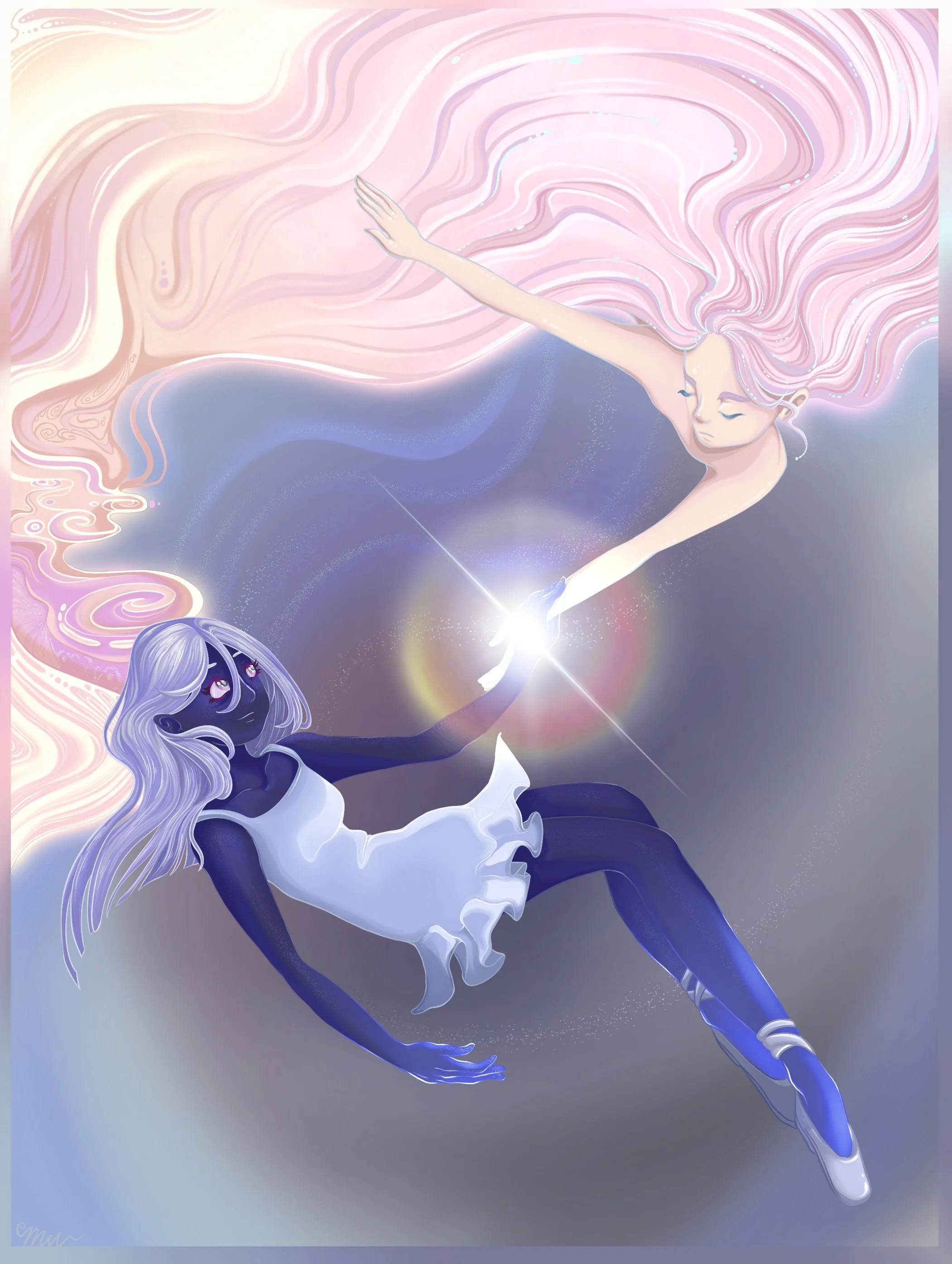 "Petals Fall, Soul’s Ascension"
digital