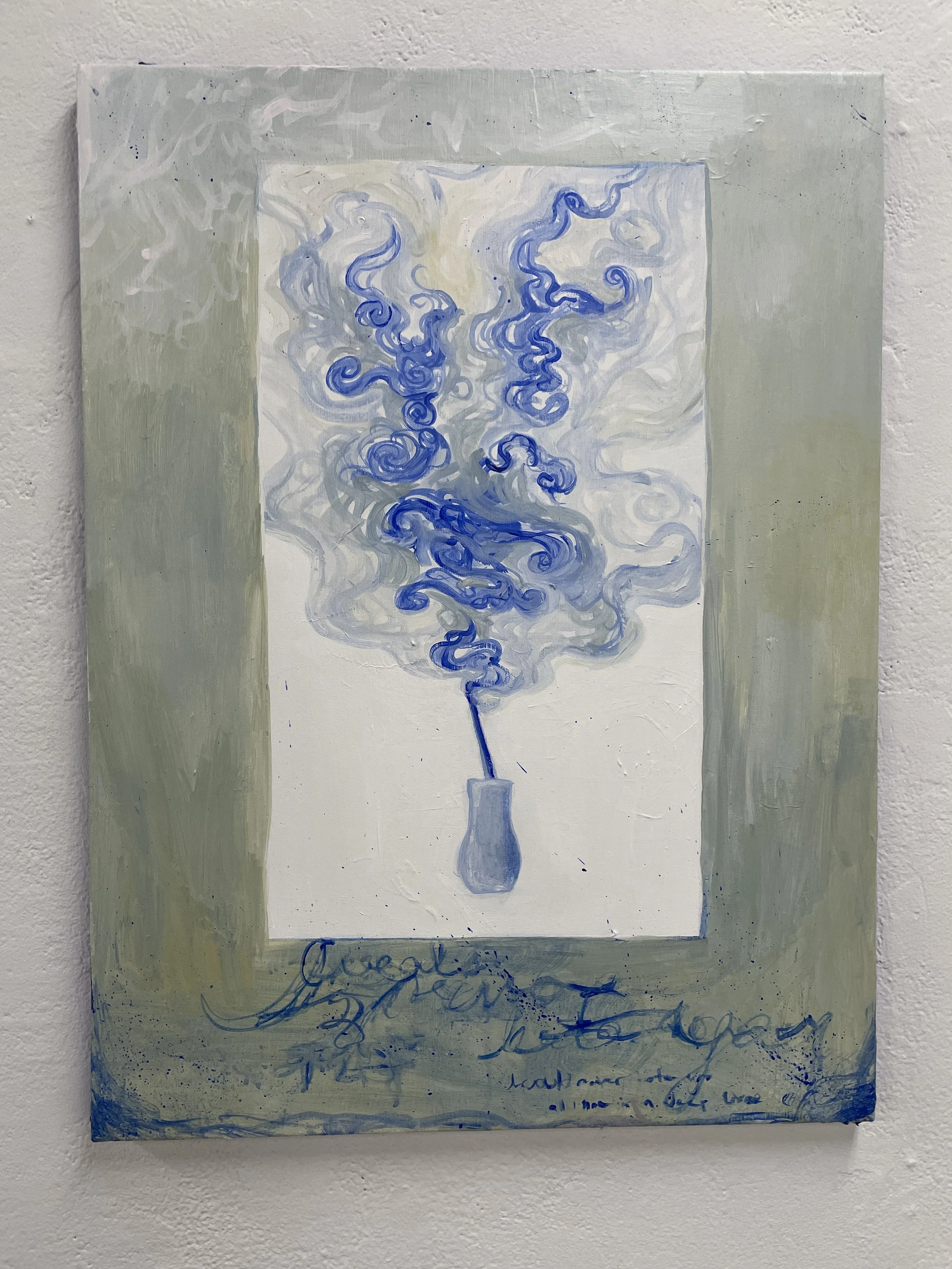 "I Don’t Want To Meet You In Death”
18x24”, acrylic on canvas