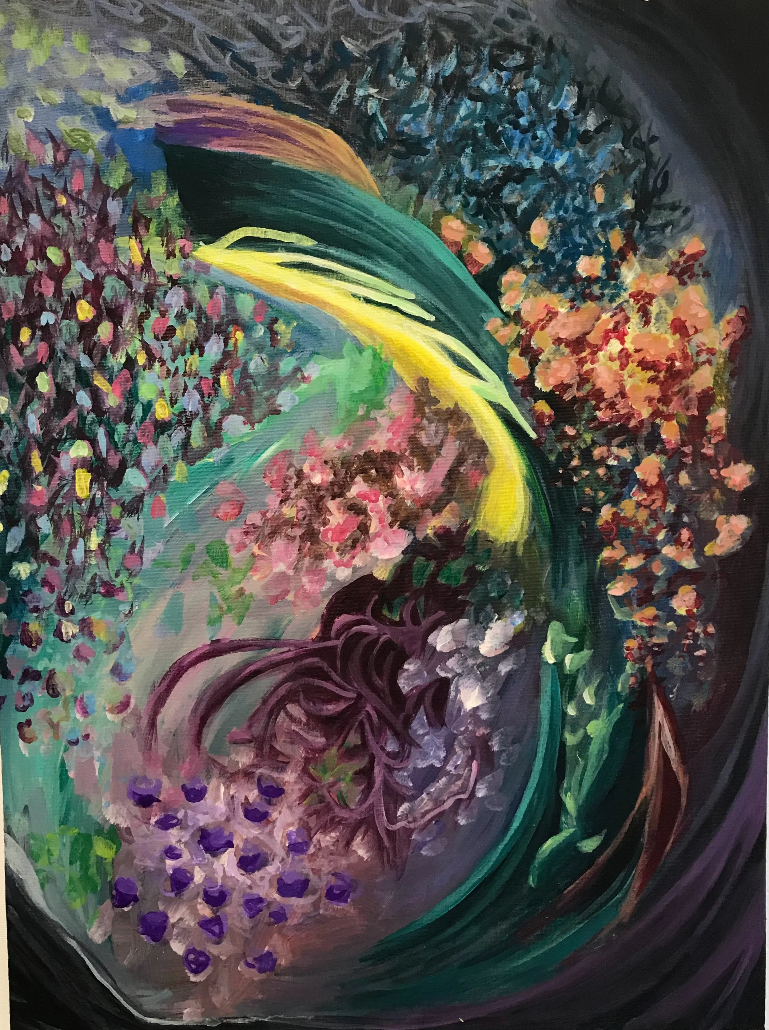 "Open / Closed"
dimension varies, acrylic on canvas, 2018