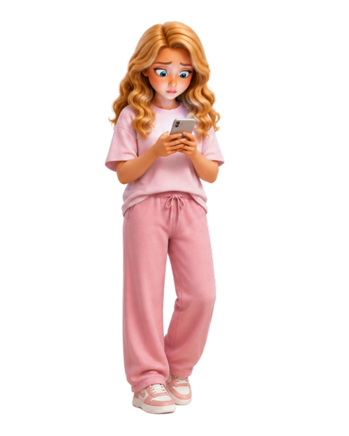 Illustration of a girl used as an interactive body map