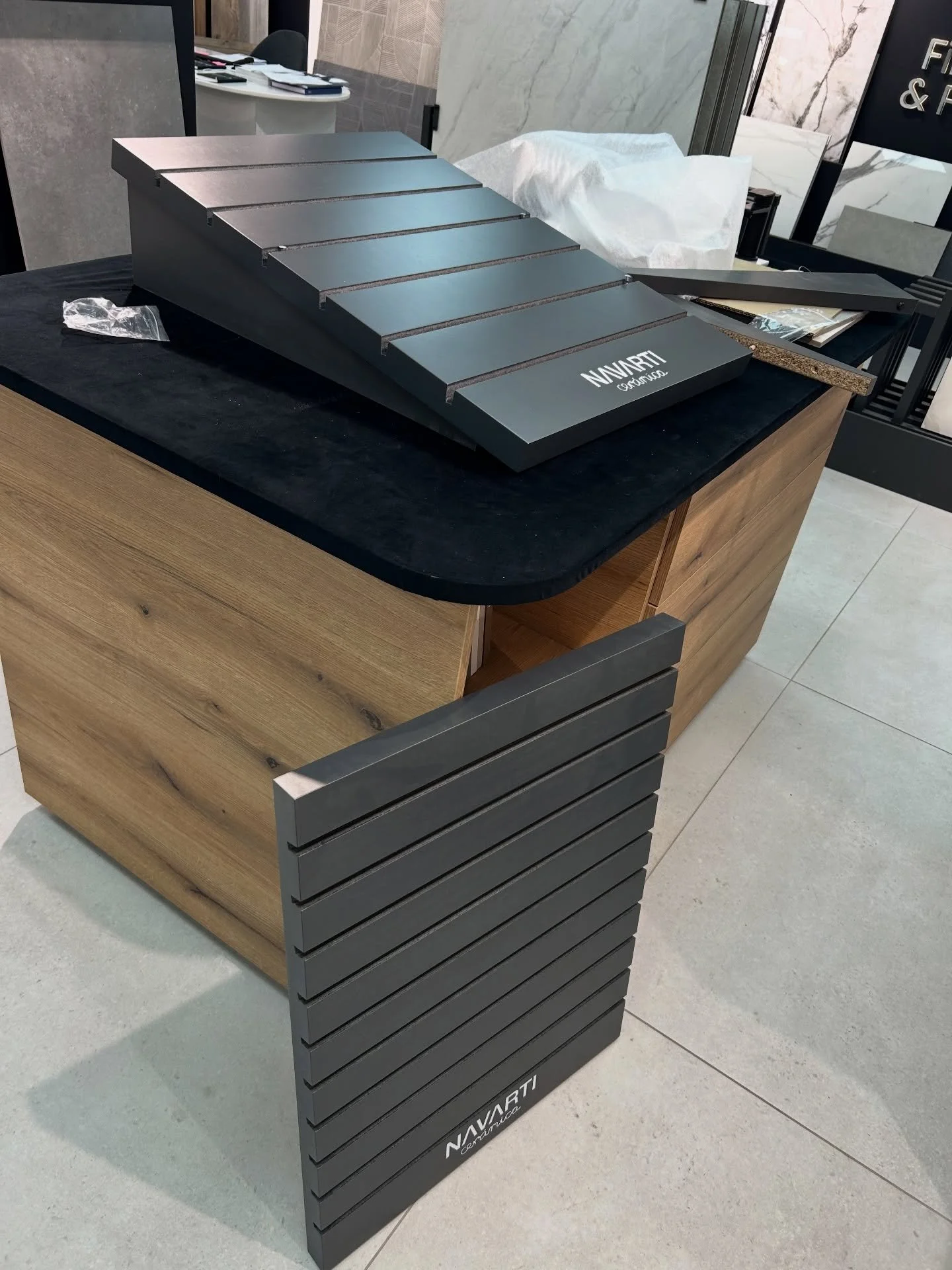 Samples day today putting together @navarti_ceramica stands for customers 👏