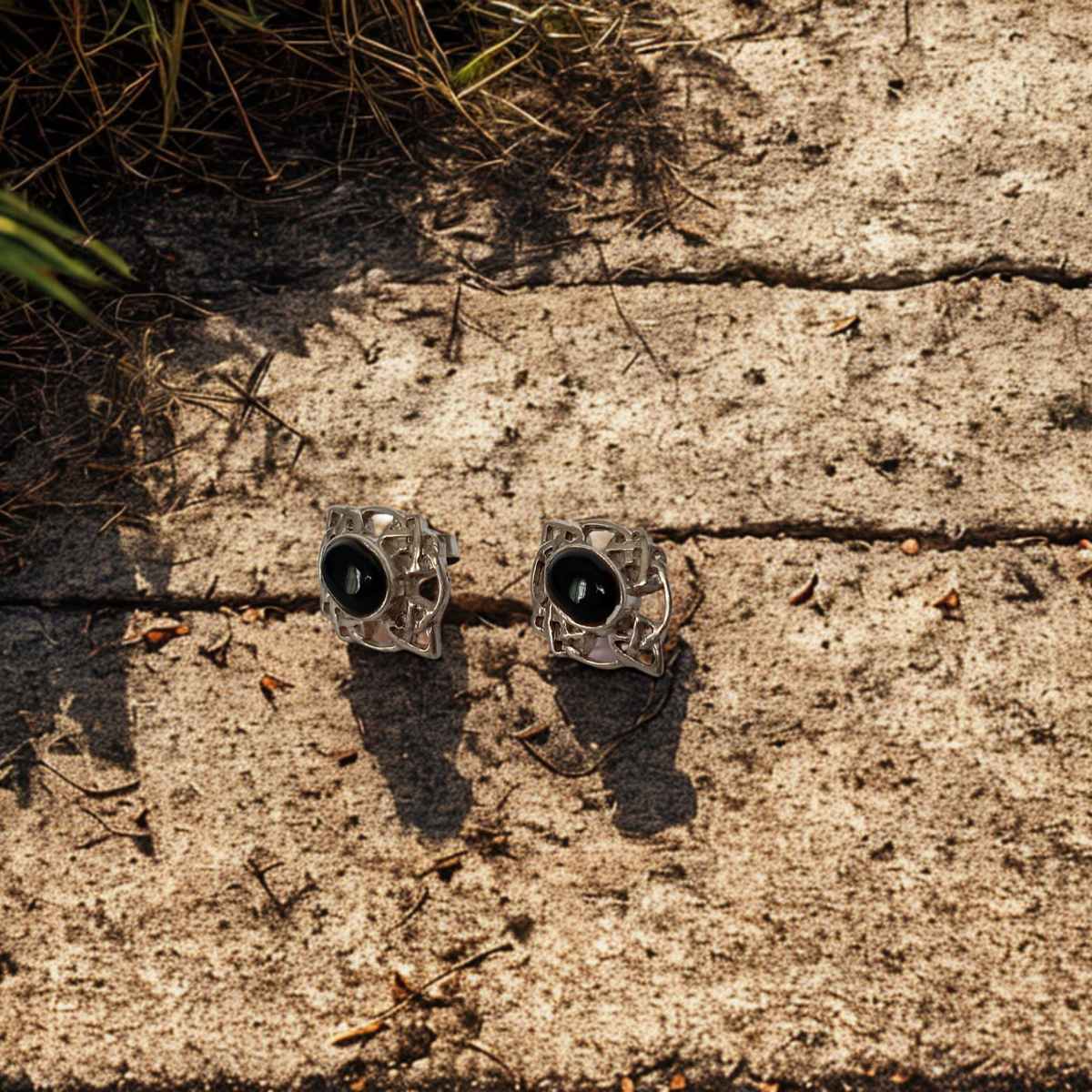 Boucle d'oreilles Noir Prism