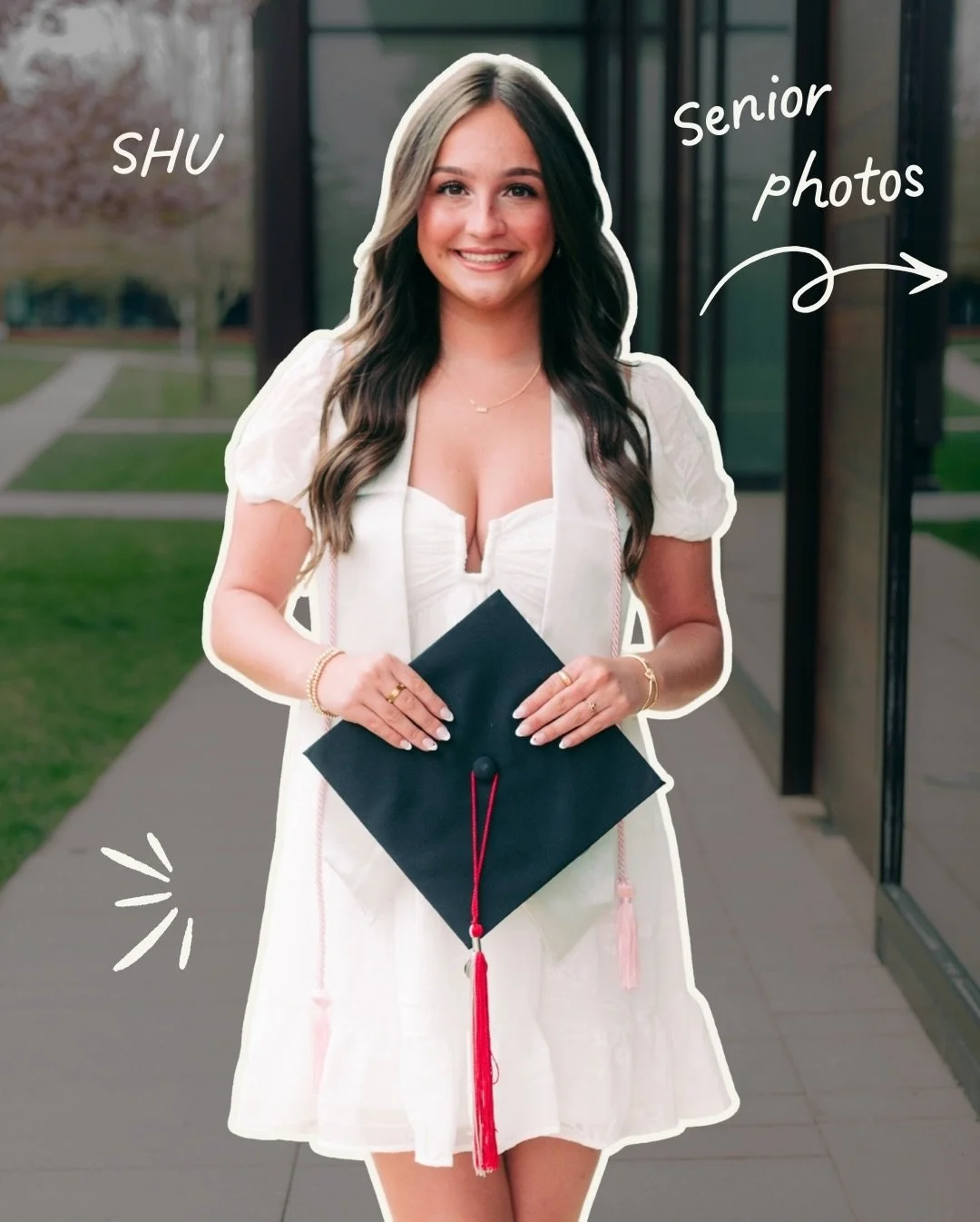 Another Sacred Heart University Senior Shoot ✨🎓 #seniorphotosession #weareshu #shugrad