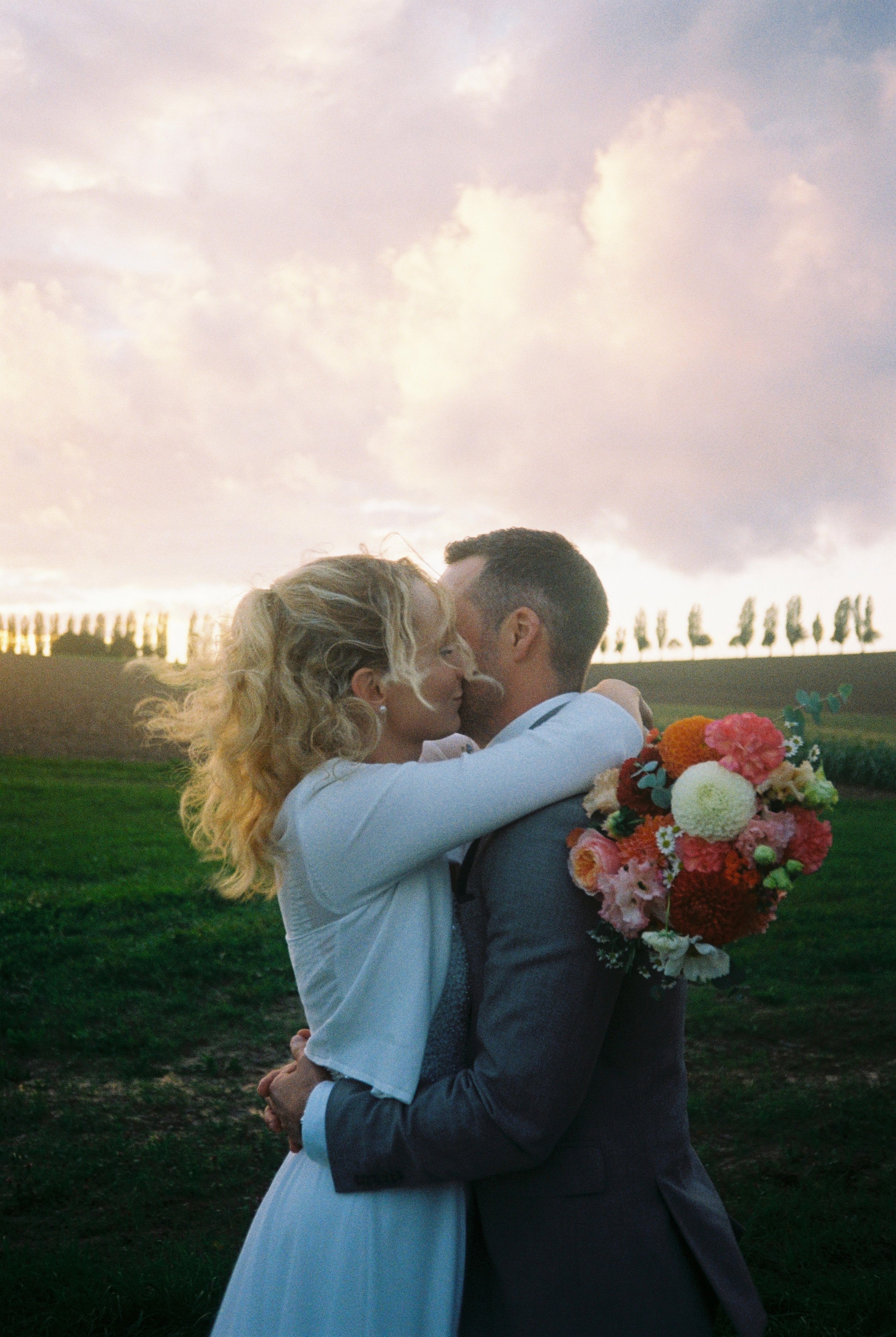 Analoges Hochzeitsfoto 