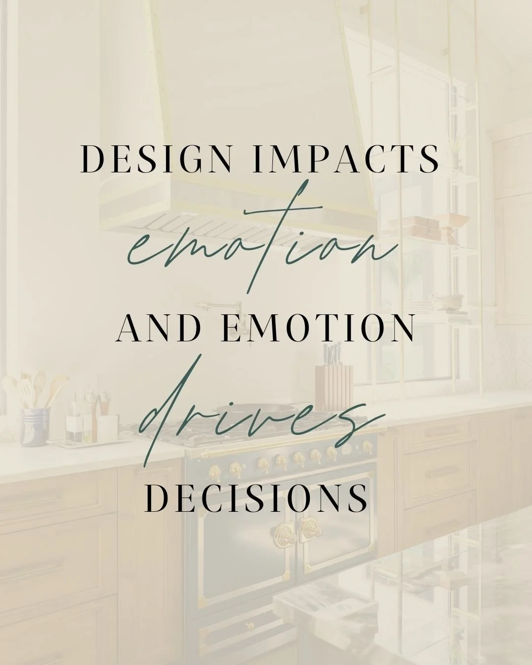 Every choice a client makes is influenced by how a space makes them feel. That&rsquo;s why psychology and emotional intelligence are just as important as materials, layouts, and aesthetics in this business.

When designers, teams, and brands understa