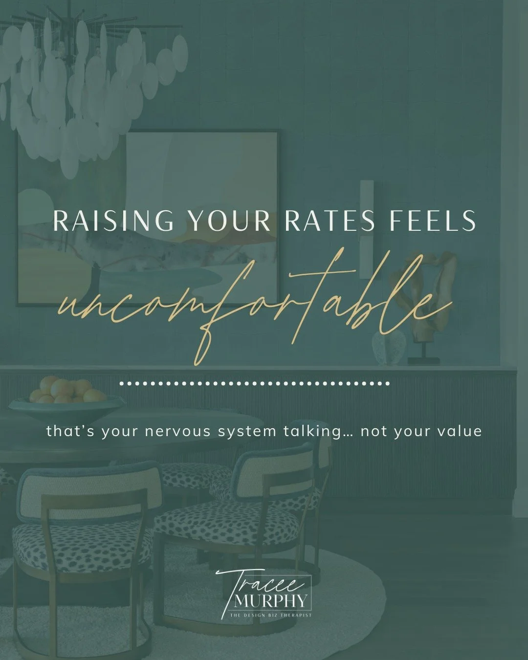 Why does raising your rates feel physically uncomfortable? It's because pricing triggers your nervous system.

For many interior designers and creative entrepreneurs, increasing fees activates fear of rejection. Your brain reads higher pricing as soc