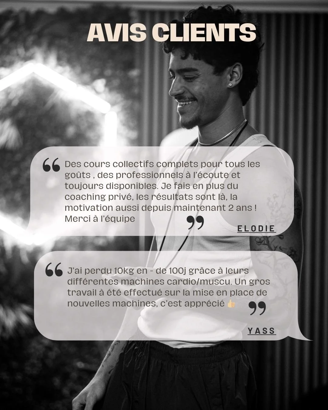 Chaque t&eacute;moignage refl&egrave;te ce qui nous tient &agrave; c&oelig;ur : accompagner nos adh&eacute;rents vers leurs objectifs, quel que soit leur point de d&eacute;part.

Perte de poids, remise en forme, confiance retrouv&eacute;e&hellip; der