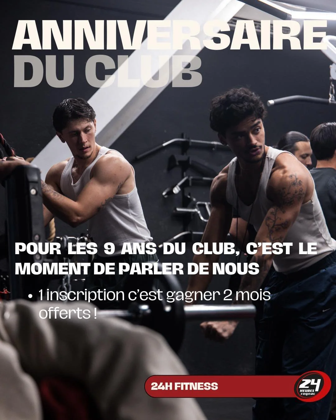 🔥 OFFRE PARRAINAGE &ndash; AVRIL 🔥

Ce mois-ci, on te fait plaisir 💪

Tu connais quelqu&rsquo;un qui veut se remettre au sport, reprendre confiance ou simplement se sentir mieux dans son corps ? C&rsquo;est le moment parfait pour l&rsquo;inviter ?