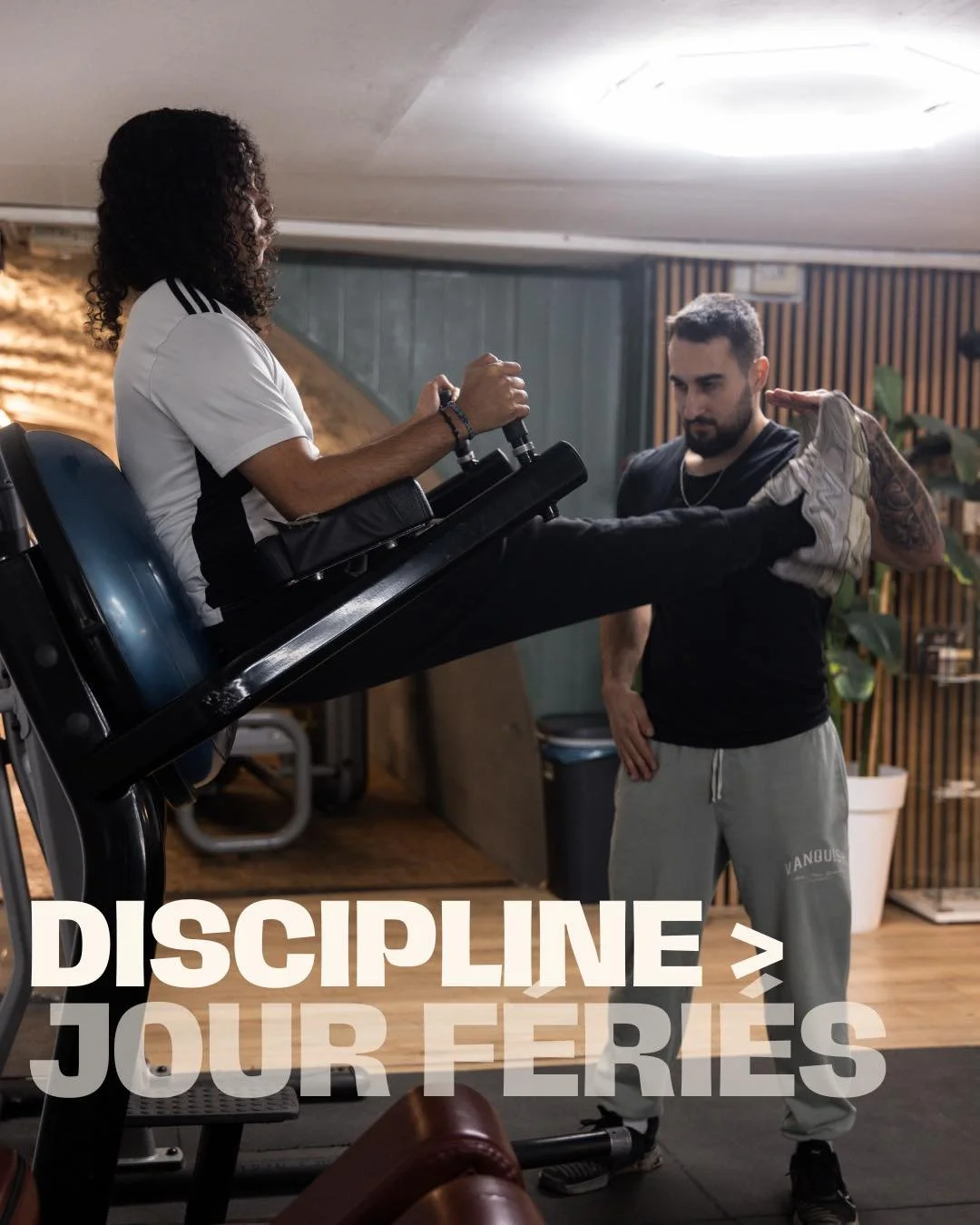 Discipline > jours f&eacute;ri&eacute;s 💪🔥

Les jours f&eacute;ri&eacute;s passent, les objectifs restent.
C&rsquo;est dans la r&eacute;gularit&eacute;, m&ecirc;me quand la motivation fluctue, que les vrais r&eacute;sultats se construisent.

Cha