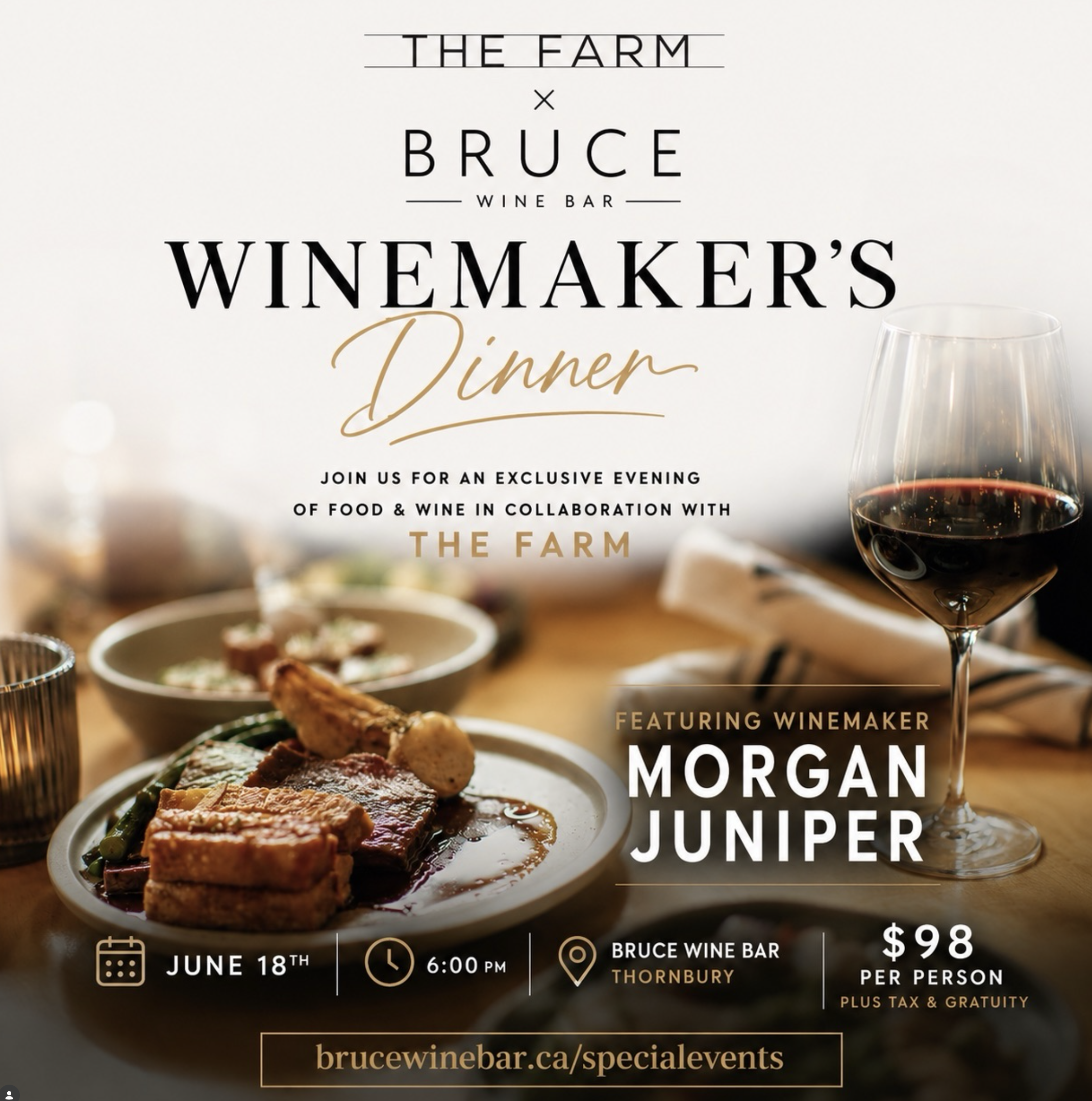 The Farm x Bruce Wine Bar: Winemakers Dinner