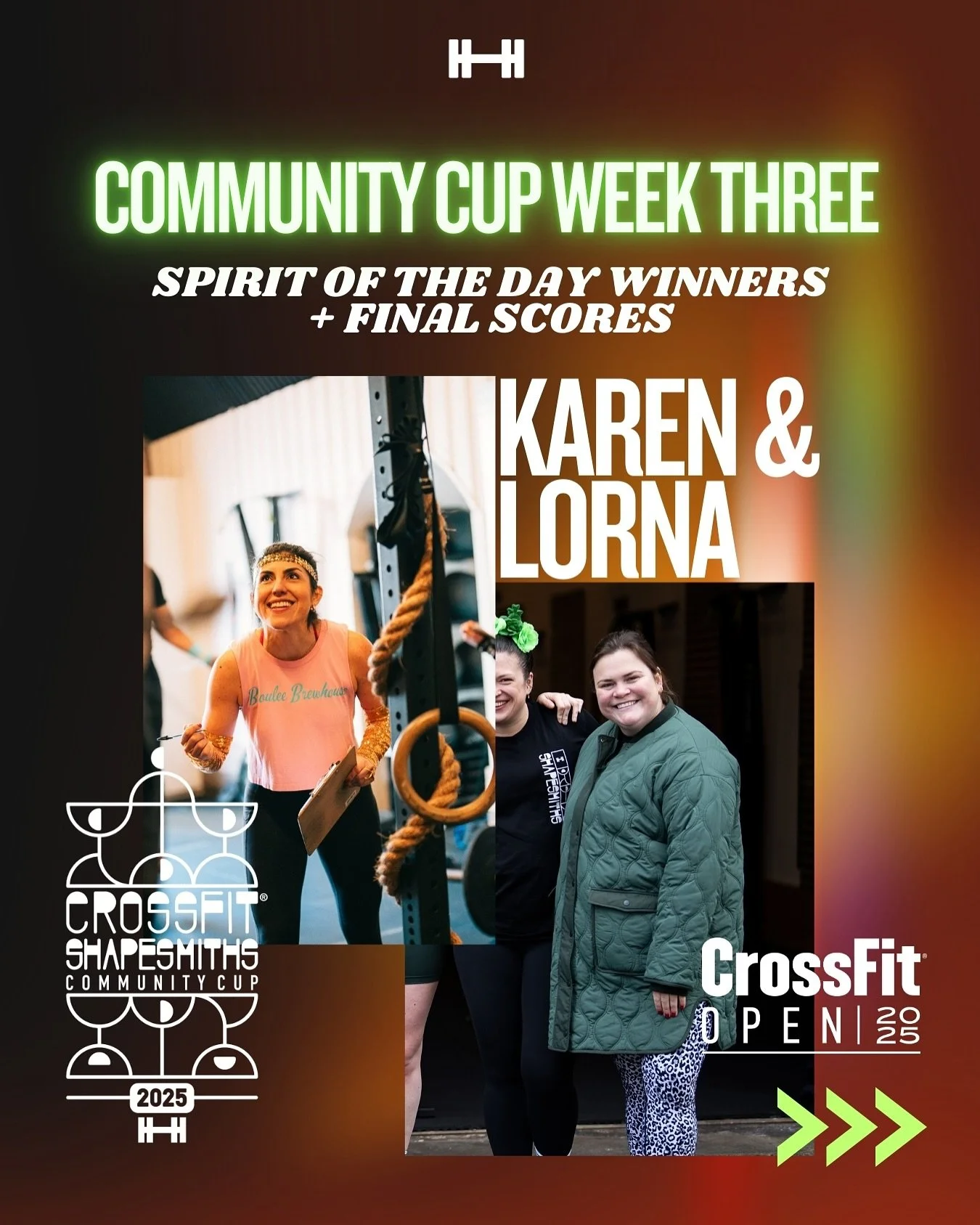 And that&rsquo;s a wrap on the 2025 CrossFit Open &amp; the Shapesmiths Community Cup! 🎉 What an unforgettable 3 weeks it&rsquo;s been. It&rsquo;s been amazing to watch everyone crush their goals and surpass their own expectations, with everyone tur
