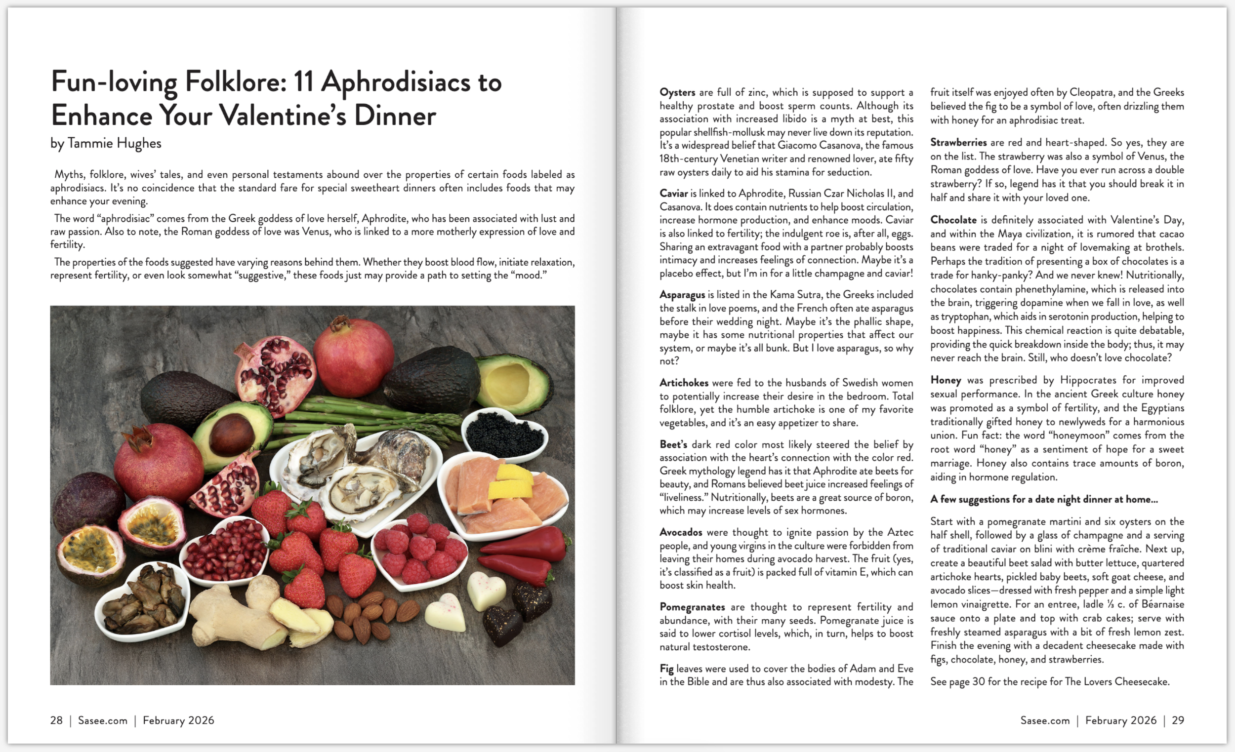 Fun Loving Folklore — 11 Aphrodisiacs to Enhance Your Valentine's Dinner