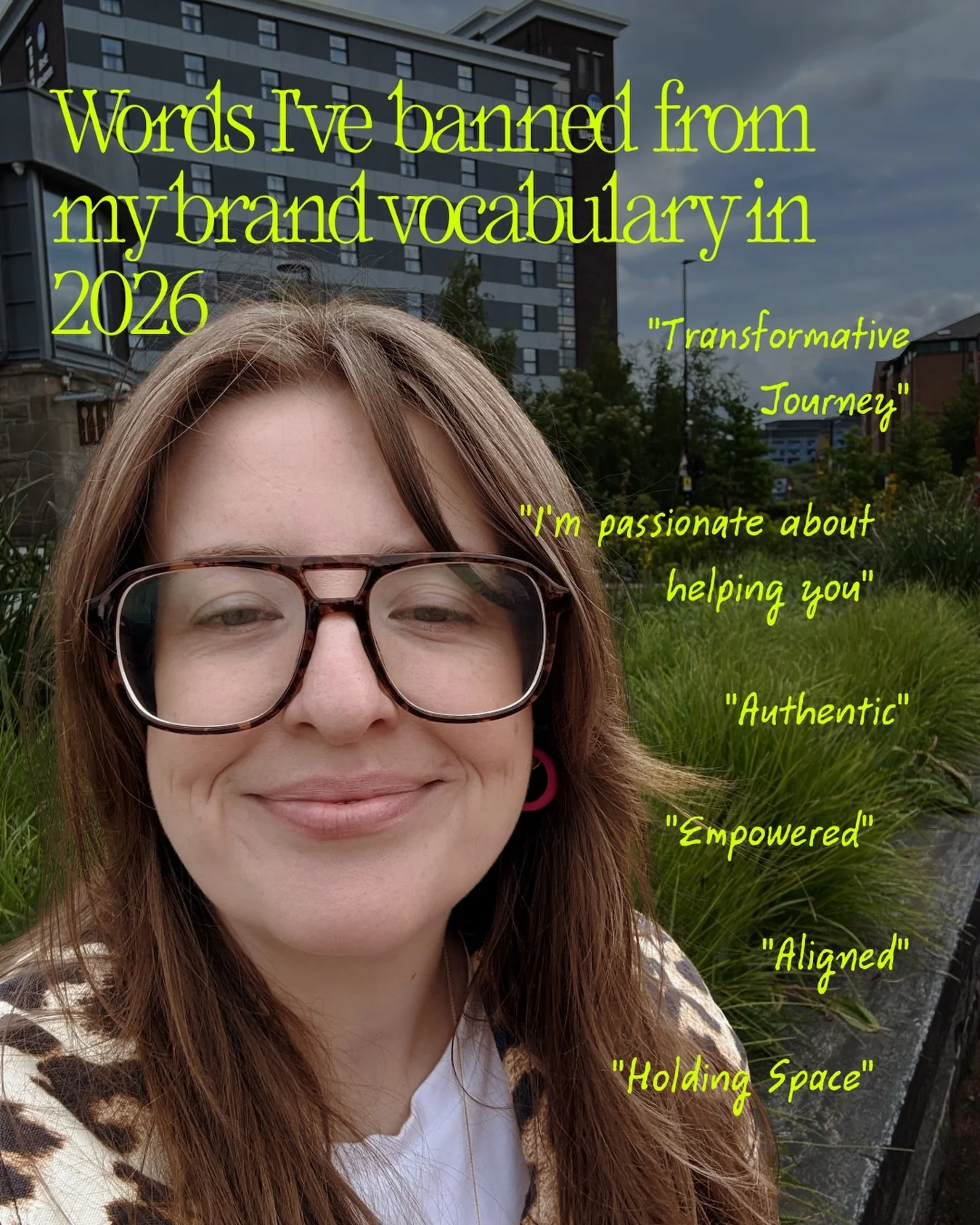 I love a hill to die on, and this is one of mine.

Founder vocabulary is having a moment. Everyone is &lsquo;empowering, passionate, aligned, intentional, on a journey&rsquo;.

Every brand designer is &lsquo;elevating&rsquo;. Every coach is &lsquo;ho
