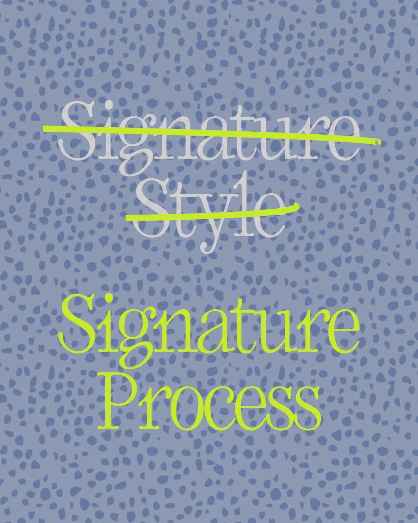 There&rsquo;s a big difference between a designer with a signature style and one with a signature process - and most founders shopping for a brand designer don&rsquo;t know to look for it.

Signature style - they&rsquo;re bringing the look. You&rsquo