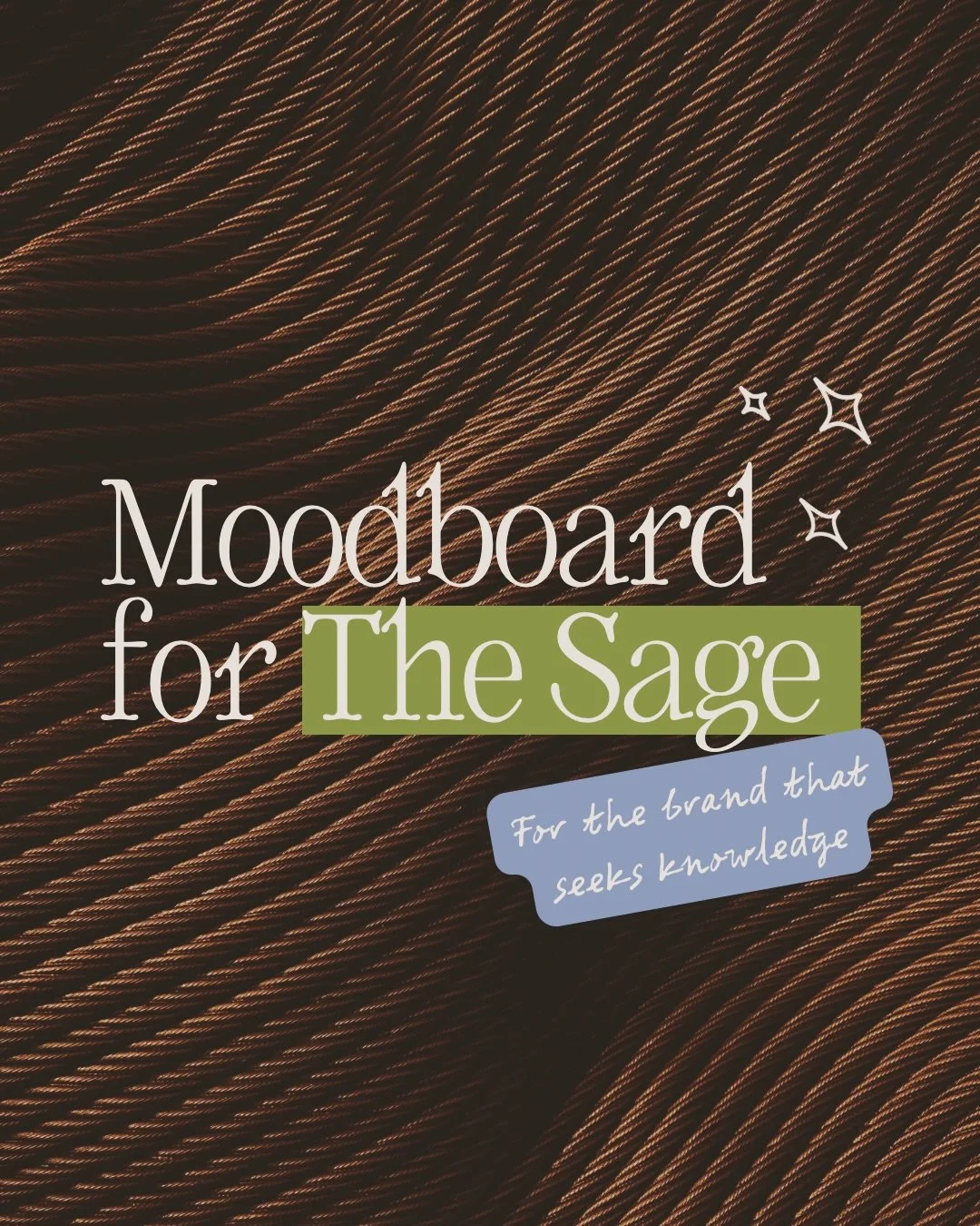 The next moodboard in my brand archetype series is &lsquo;The Sage&rsquo;&hellip;

The Sage is a knowledge seeker, they search of nuggets of wisdom and they believe the truth will set you free. They don&rsquo;t want to change things themselves, they 