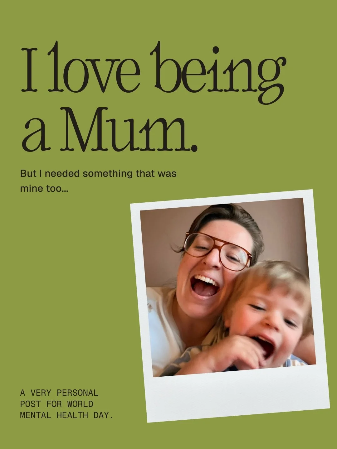 For World Mental Health Day, I have written a more personal post to express how important finding my creativity has been for me.

Becoming Roman&rsquo;s Mum changed my life in every possible way, , I wouldn&rsquo;t change it at all - I&rsquo;ve learn