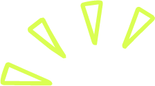 Multiple yellow triangle shapes radiating outward.