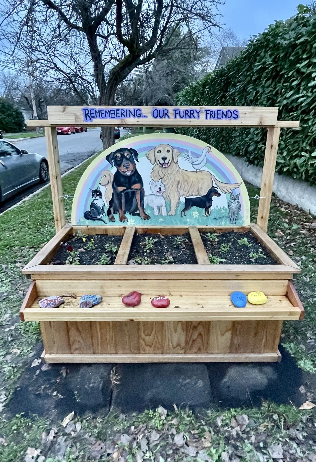 Neighborhood Community Project - Remembering our Pets  Over Rainbow Bridge-Victoria BC